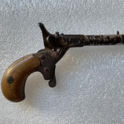 Pistolet de cycliste ancien calibre 5,5 mm - monocoup - XIXe si&egrave;cle - authentique