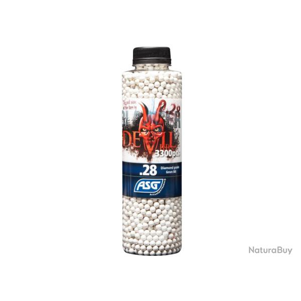 Bouteille de 3300 billes 0.28G Devil ASG