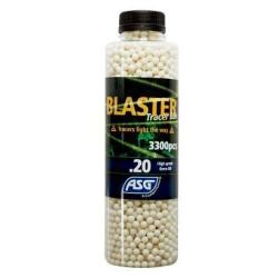 Bouteille de 3300 billes 0.20G Blaster tracantes vertes ASG