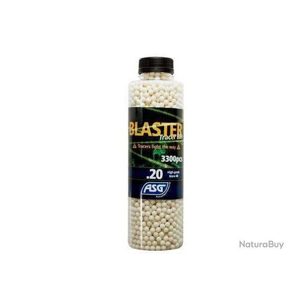 Bouteille de 3300 billes 0.20G Blaster tracantes vertes ASG