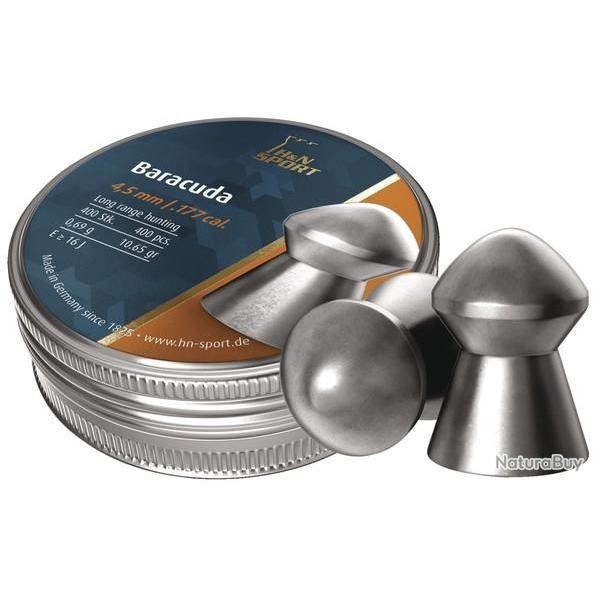 Boite de 400 plombs H&N Baracuda cal. 4.5mm