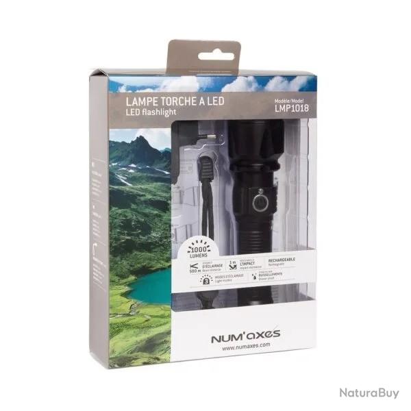Lampe torche a led rechargeable Num'axes LMP1018