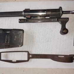 Culasse +chargeur+pi&egrave;ces  pour fusil suisse Schmidt Rubin Mod: 1889 &agrave; 1� sans reserve.