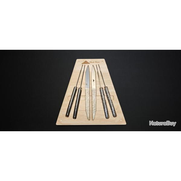 Charles Canon Coffret 6 couteaux de table CHC T6ASS manches mixtes