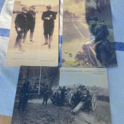 3 cartes postales ww1 vierges