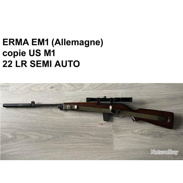 CARABINE ERMA EM1 (COPIE US M1)