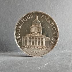PIECE DE 100 FRANCS EN ARGENT 1982 PANTHEON