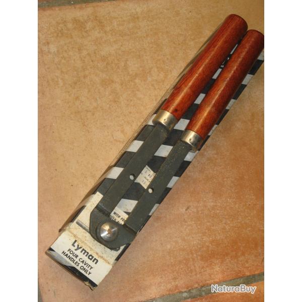 Poign�es LYMAN pour moule � balle 4 cavit�s.