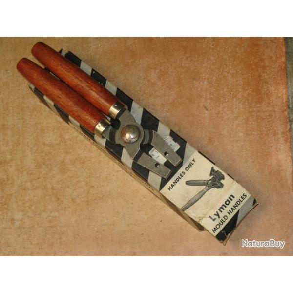 Poign�es LYMAN pour moule � balle 2 cavit�s.