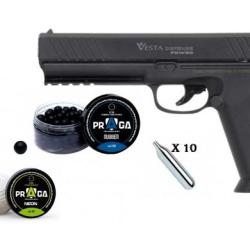 Pack Vesta PDW50 17 joules - Pistolet Balle Caoutchouc