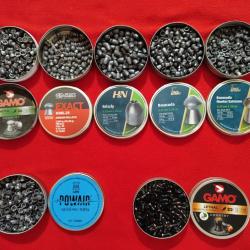 Projectiles en plombs Calibre 6,35-5,5-4,5 mm pour Carabine et Armes de poings &agrave; air Comprim&eacute;