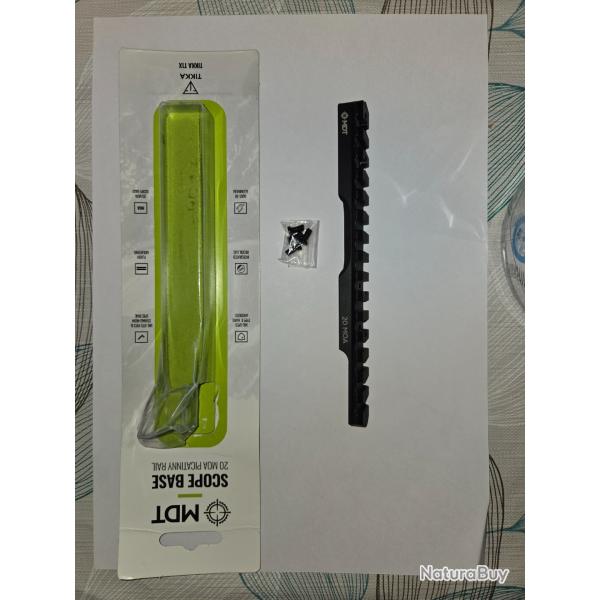 Rail MDT 20MOA pour Tikka T1x