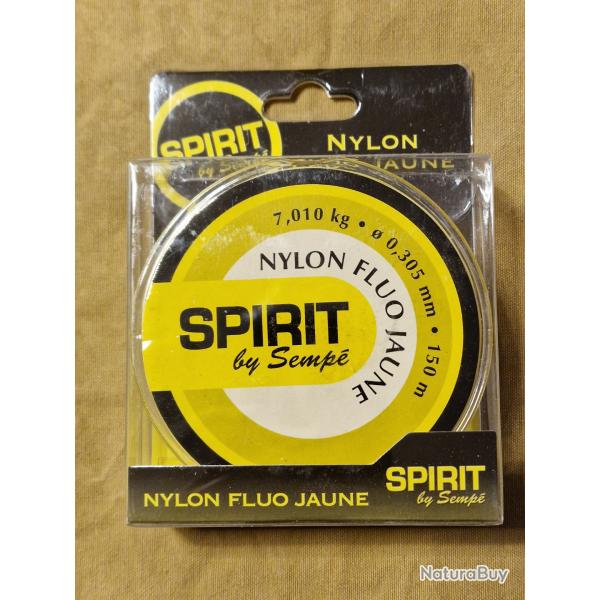 Nylon fluo jaune SPIRIT by SEMPE 7,010kg 0,305mm 150m - HILMAR SUPER DESTOCK !!!