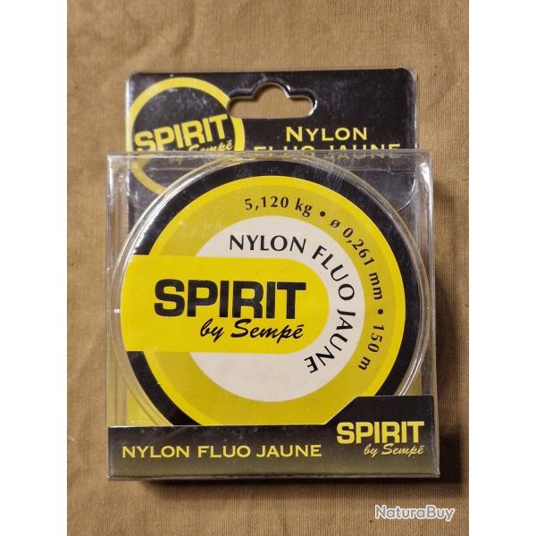 Nylon fluo jaune SPIRIT by SEMPE 5,120kg 0,261mm 150m - HILMAR SUPER DESTOCK !!!