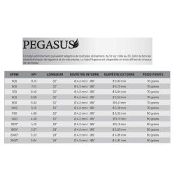 12 Tubes de fl&egrave;che Cross-X Pegasus 4.2 700 x12 Rectitude 0,008" Sans cresting