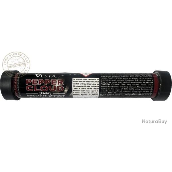 VESTA DEFENSE - Tube de 10 billes de d�fense Pepper Cloud .50