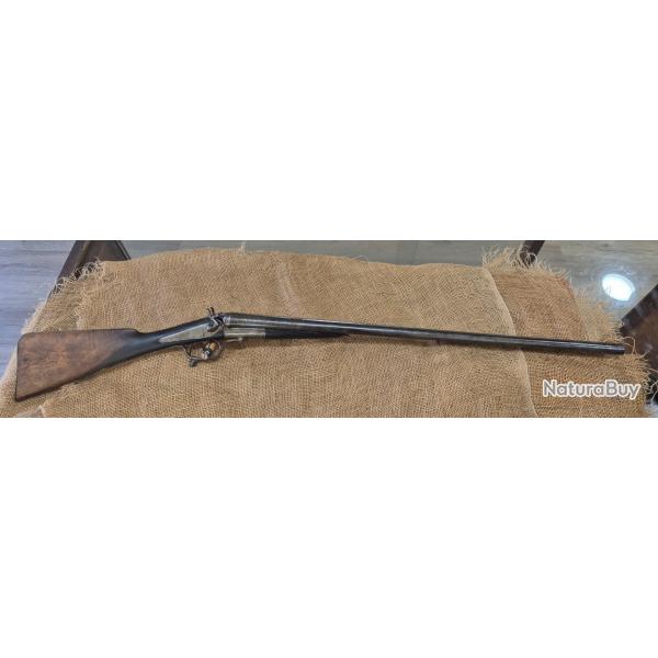 Fusil a chien calibre 16 cat�gorie D st etienne canon damas