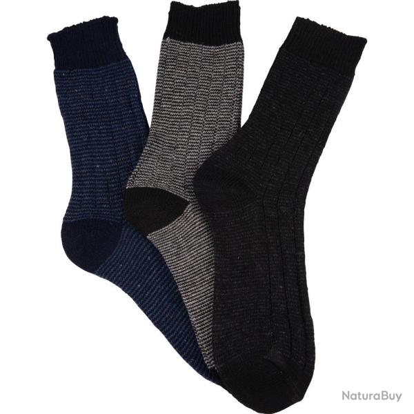LOT DE 3 CHAUSSETTES INUSABLES - 39/42 - 