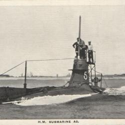Carte postale H.M. Submarine A5 -N&deg;7762