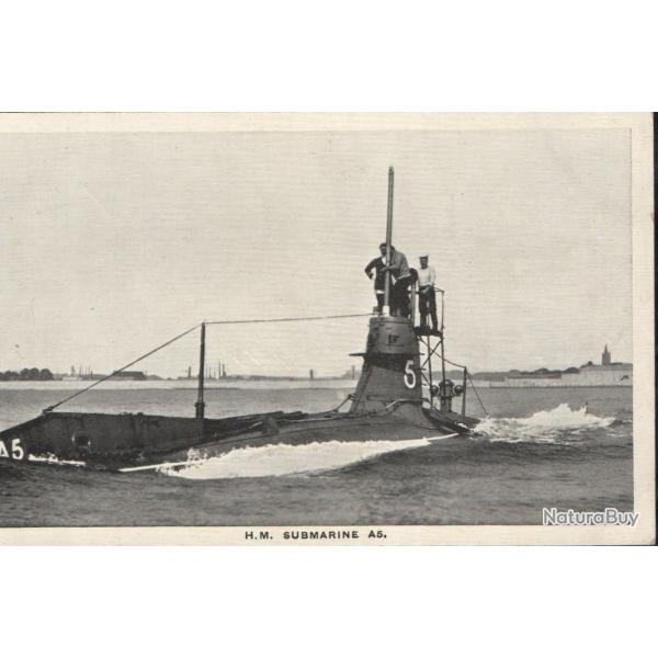 Carte postale H.M. Submarine A5 -N�7762