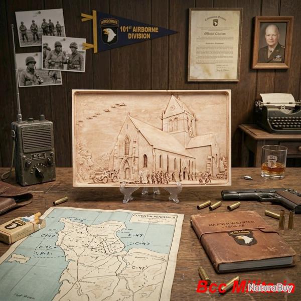 Bas relief Sainte M�re Eglise D-DAY 1944