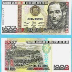 Perou 1000 Intis 1988 Neuf Amerique du Sud Billet