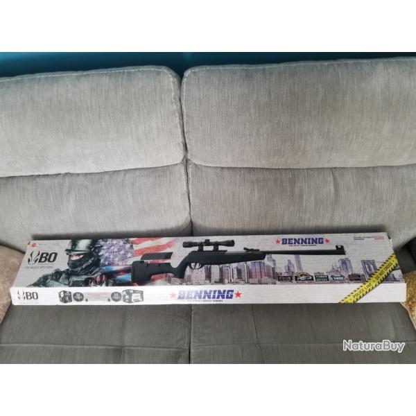 Carabine � air break barrel BENNING 19,9 joules Piston � ressort + lunette 4x32