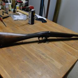 fusil id&eacute;al de manufrance  pontet lunette , premi&egrave;re fabrication crosse arabe