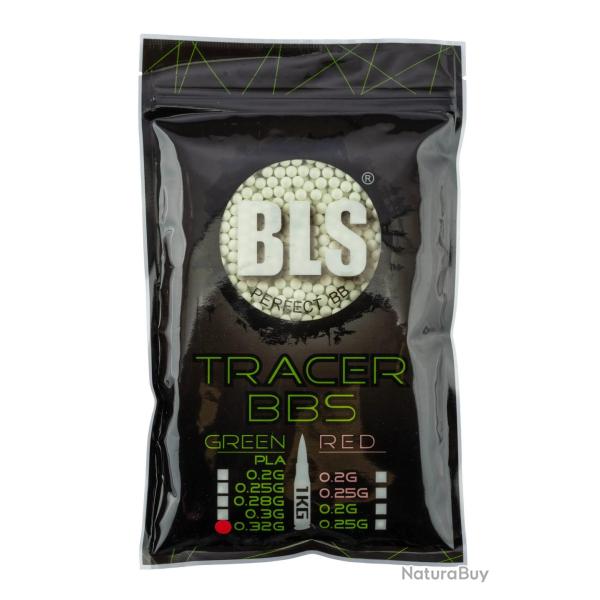 Billes 6mm airsoft tra�antes 0.32g BLS BIO - Sac de 1 kg CARTON DE 20 SACHETS DE BILLES BLS TRACER 1