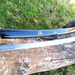 NOUVEAU KATANA BLEU  MARU V&Eacute;RITABLE SABRE FORG&Eacute; A LA MAIN EN ACIER 1095 LAME  AIGUIS&Eacute;E 5846