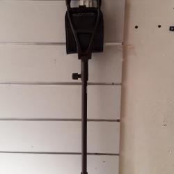 Canne siege reglable assise en cuir 74CM metal