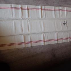 1945. Serviette en lin, arm&eacute;e suisse, ASM, services m&eacute;dicaux, infirmier de la Caserne de BIERES