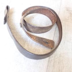 Pas de date. Sangle / bretelle en cuir pour fusil suisse Mdle 1889 ou 96/11 ou G11. A saisir