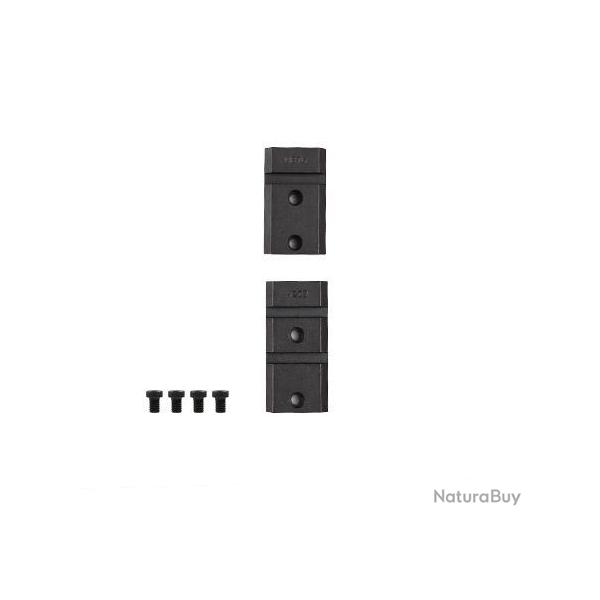 Paire d'embases Warne - Acier - Pour Remington 700