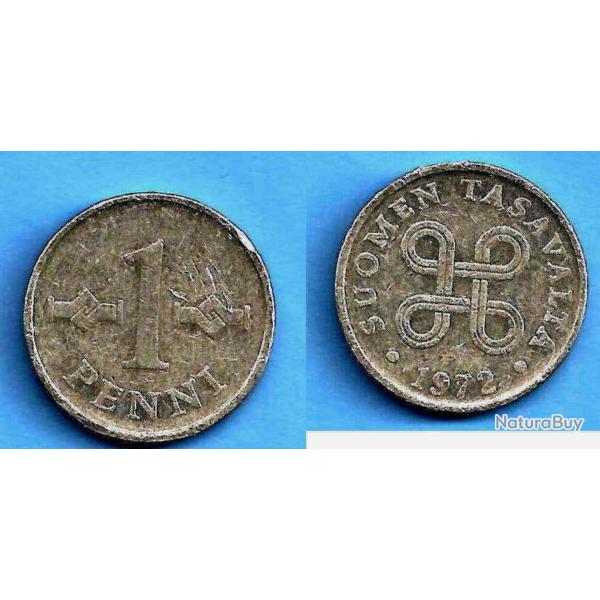 Finlande 1 Penni 1972 Europe Nord Piece Markka