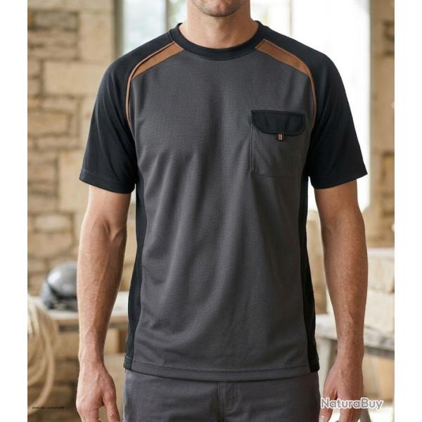 T shirt homme 3816GN TERRATREND Le haut fonctionnel en polyester ultra r�sistant