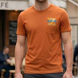 AXXANO AE1142O -- Tee-shirt manches courtes avec poche poitrine pour un style casual L