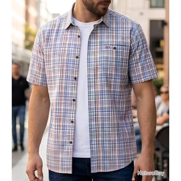 CHALLENGER CH4010 Chemise manches courtes : le style infroissable et dynamique 43/44