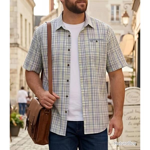 CHALLENGER CH4011 Chemise manches courtes : le confort infroissable au style rafra�chissant 41/42