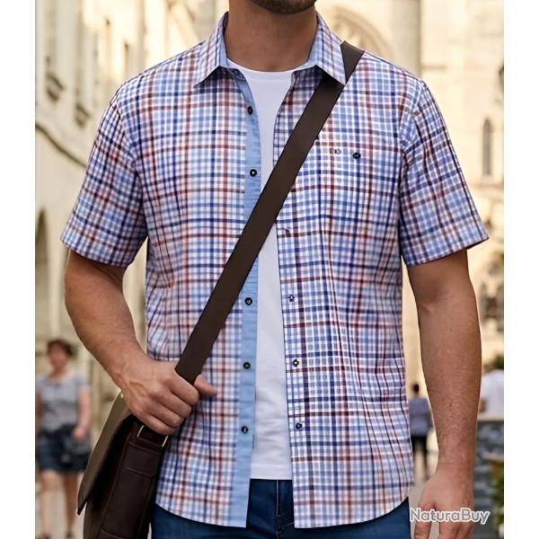 CHALLENGER CH4012 Chemise manches courtes : la coupe confort id�ale pour l'�t� 43/44