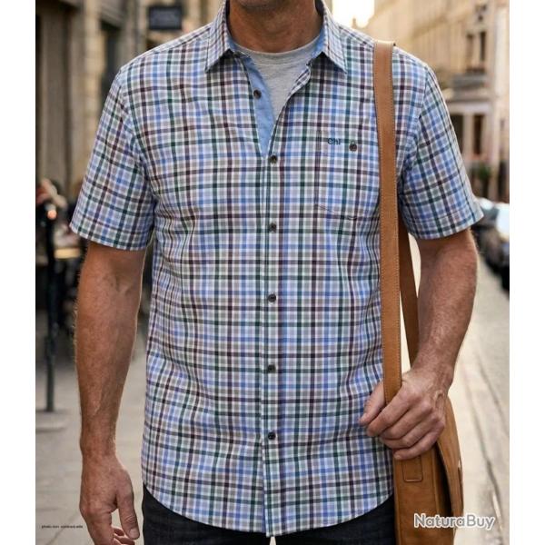 CHALLENGER CH4013 Chemise manches courtes : la coupe confort et infroissable pour l'�t� 41/42