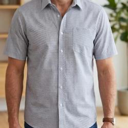 Chemise manches courtes &agrave; motifs CH4032 39/40