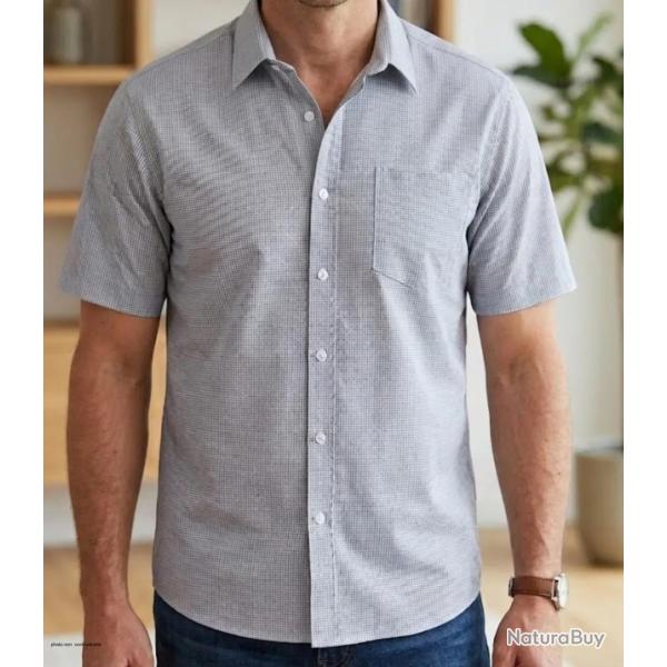 Chemise manches courtes � motifs CH4032 41/42