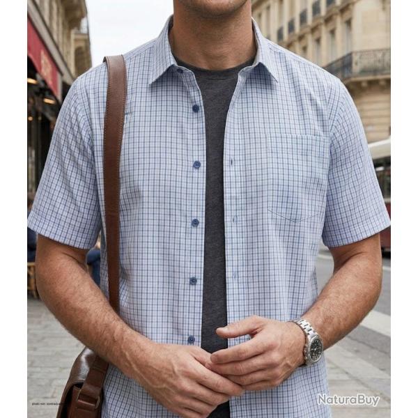 CHALLENGER CH4042 Chemise manches courtes : la fra�cheur et le style au quotidien 45/46