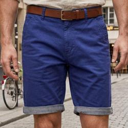 CHALLENGER L2102B Bermuda en coton twill pour un style estival chic et intemporel