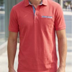 CHALLENGER POL3001C Polo manches courtes en coton rouge pour un style &eacute;l&eacute;gant et respirant