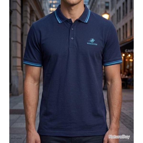 Polo manches courtes homme WINCHESTER ROGAN3 en coton piqu� chic et confortable
