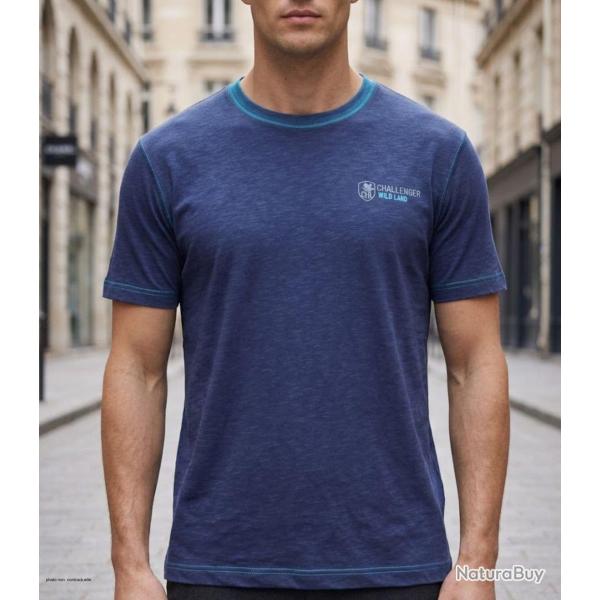 CHALLENGER SANCHO2 Tee shirt col rond en coton flamm� pour un look textur� unique