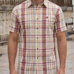 Chemise manches courtes TACOMA1 la l&eacute;g&egrave;ret&eacute; naturelle du coton et du lin pour &eacute;t&eacute;