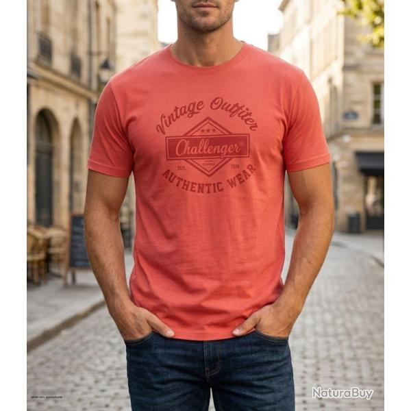 CHALLENGER TEE3003C Tee shirt imprim� manches courtes en coton jersey respirant